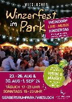 Plakat Winzerfest im Park