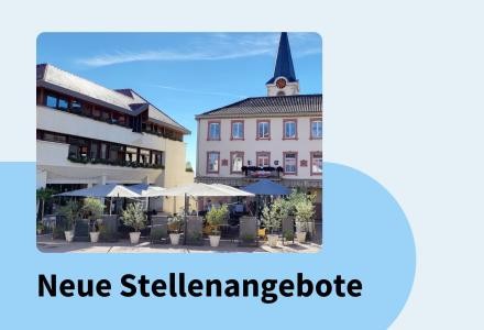 Grafik mit dem Schriftzug "Neue Stellenangebote".
