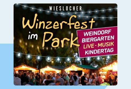 Plakatausschnitt Winzerfest im Park