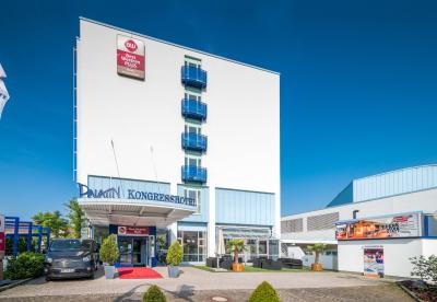 Das Palatin Kongresshotel zwischen Messplatzstraße und Ringstraße. 