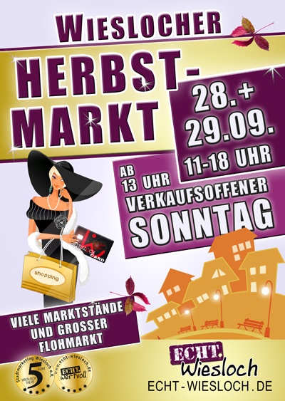 Werbeplakat zum Herbstmarkt 2024.