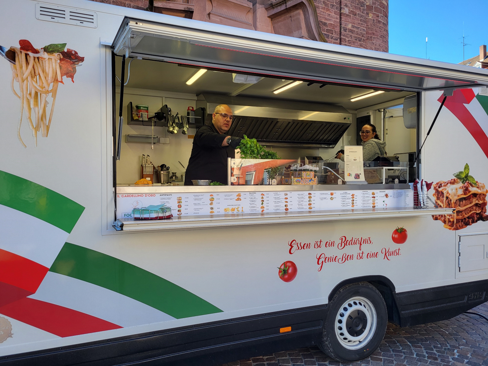 Foodtruck mit italienischen Spezialitäten.